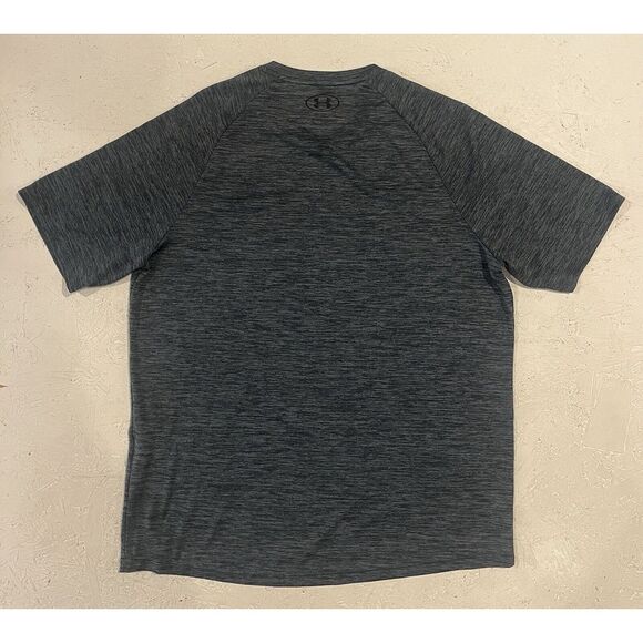 Under Armour Shirt The Tech Tee Mens L Grey Loose Short Sleeve Athletic Running - Picture 9 of 9